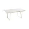Table Malo avec 2 allonges et rails coloris beige en plastique - 180/230/280 x 100 cm