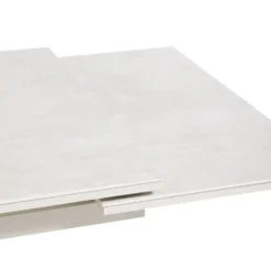 Table Malo avec 2 allonges et rails coloris beige en plastique - 180/230/280 x 100 cm