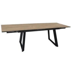 Table Malo avec 2 rallonges en aluminium - 180 x 230 x 280 x 100 cm