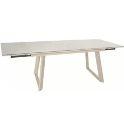 Table Malo avec 2 rallonges en aluminium - 180 x 230 x 280 x 100 cm