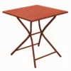 Table Max coloris marron en aluminium - 70 x 70 x 74 cm