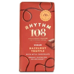 Tablette chocolat bio fourree praline noisette Rythm 108 - 100 g