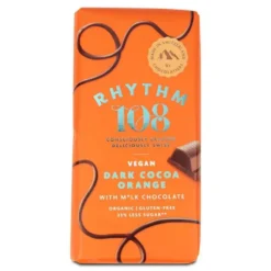 Tablette chocolat bio fourree cacao orange Rythm 108 - 100 g