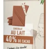 Tablette de chocolat au lait 40% bio Saveur et Nature - 80 g