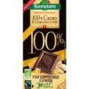 Tablette de chocolat 100 % cacao et gingembre confit bio Bonneterre - 90 g