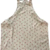 Tablier japonais en coton vert sauge Mirabeau - 85 x 90 cm