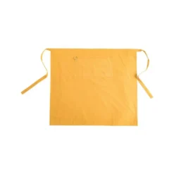 Tablier noué à la taille jaune en coton - 80 x 90 cm