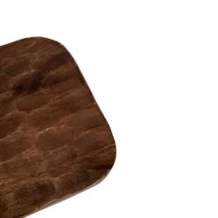 Tabouret en bois de manguier à finition martelée - 36 x 26 x 26 cm