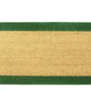 Tapis brosse coco naturel/vert Sweetsol - 60 x 40 cm