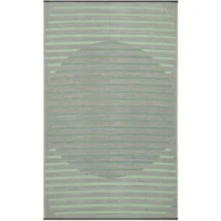 Tapis coloris vert en polypropylène recyclé