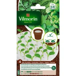 Tapis de graines aromatiques à semer Basilic Coriandre Ciboulette Persil Vilmorin