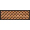 Tapis en fibre de coco et caoutchouc motif bardeau taille XL - 120 x 40 cm