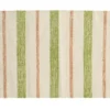 Tapis rayé coloris vert en coton - 60 x 90 cm