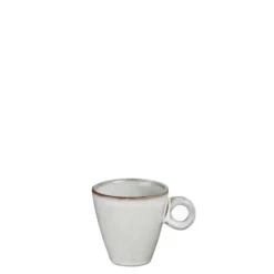 Tasse à espresso en céramique grise Tabo - Ø 6,5 x H 6,5 cm