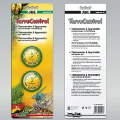 Terra control noir avec thermomètre et hygromètre