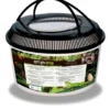 Terrarium en plastique coloris noir Reptile Planet Repti Box Round - 30 x 19 cm