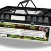 Terrarium en plastique coloris noir Reptile Planet Repti Box Flat - Taille XL 42 x 26 x 16 cm