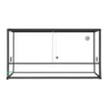 Terrarium pour reptile coloris noir en aluminium Reptile Planet Élégance – 100 x 45 x 50 cm