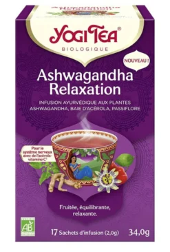 Thé ashwagandha relaxation bio Yogi Tea - 17 sachets