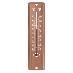 Thermomètre en tôle peinte coloris Copper 20 cm
