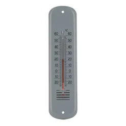 Thermomètre extérieur en métal gris Instant Nature 10030 - 19 cm