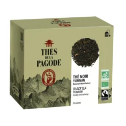 Thé noir du Yunnan bio et équitable Thés de la Pagode - 20 infusettes