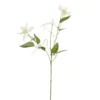 Tige de clématite artificielle en plastique recyclé blanche - 71 cm