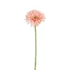 Tige de gerbera artificiel en plastique recyclé rose - 60 cm