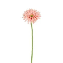 Tige de gerbera artificiel en plastique recyclé rose - 60 cm