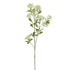 Tige de gypsophile artificiel crème en plastique recyclé - 106 cm