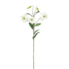 Tige de lys tigre artificiel en plastique recyclé crème - 106 cm