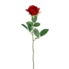 Tige de rose recyclée rouge - 62 cm