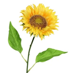 Tige de tournesol artificiel jaune - 69 cm