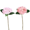 Tige d’hortensia artificielle rose - 45 cm