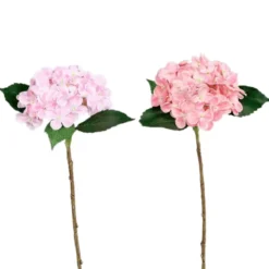 Tige d’hortensia artificielle rose - 45 cm