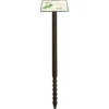 Étiquette à planter jalons de jardin basilic coloris marron - 45 cm