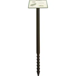 Étiquette à planter jalons de jardin thym coloris marron - 45 cm