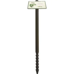 Étiquette à planter jalons de jardin persil coloris marron - 45 cm