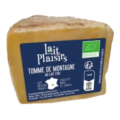 Tomme de montagne au lait cru bio Laits Plaisirs