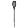 Torche solaire à piquer en plastique noir Party Flaming