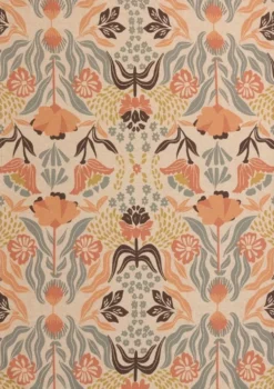 Torchon en coton imprimé multicolore Youri - 50 x 70 cm