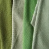 Torchon en coton nid d’abeille vert bergamote Wincker Mumba - 50 x 70 cm