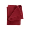 Torchon en coton rouge nid d’abeille - 50 x 70 cm