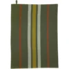 Torchon recyclé Lave Yuna coloris vert en coton - 50 x 70 cm