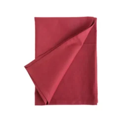 Torchon uni bordeaux en coton - 50 x 70 cm