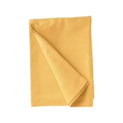 Torchon uni jaune en coton - 50 x 70 cm