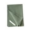 Torchon uni vert en coton - 50 x 70 cm