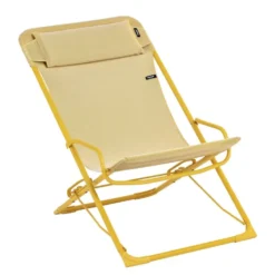 Transat transaswing colorblock Lafuma coloris jaune en acier - 60 x 83 x 91 cm