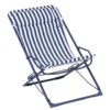 Transat transaswing colorblock rayure Lafuma coloris bleu en acier - 60 x 83 x 91 cm