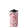 Travel mug isotherme en inox à motifs fleurs rose pastel Qwetch - 350 ml